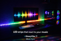 GlowyVibe™️ RGB LED Light Strip Music Sync - Instant Room Glow