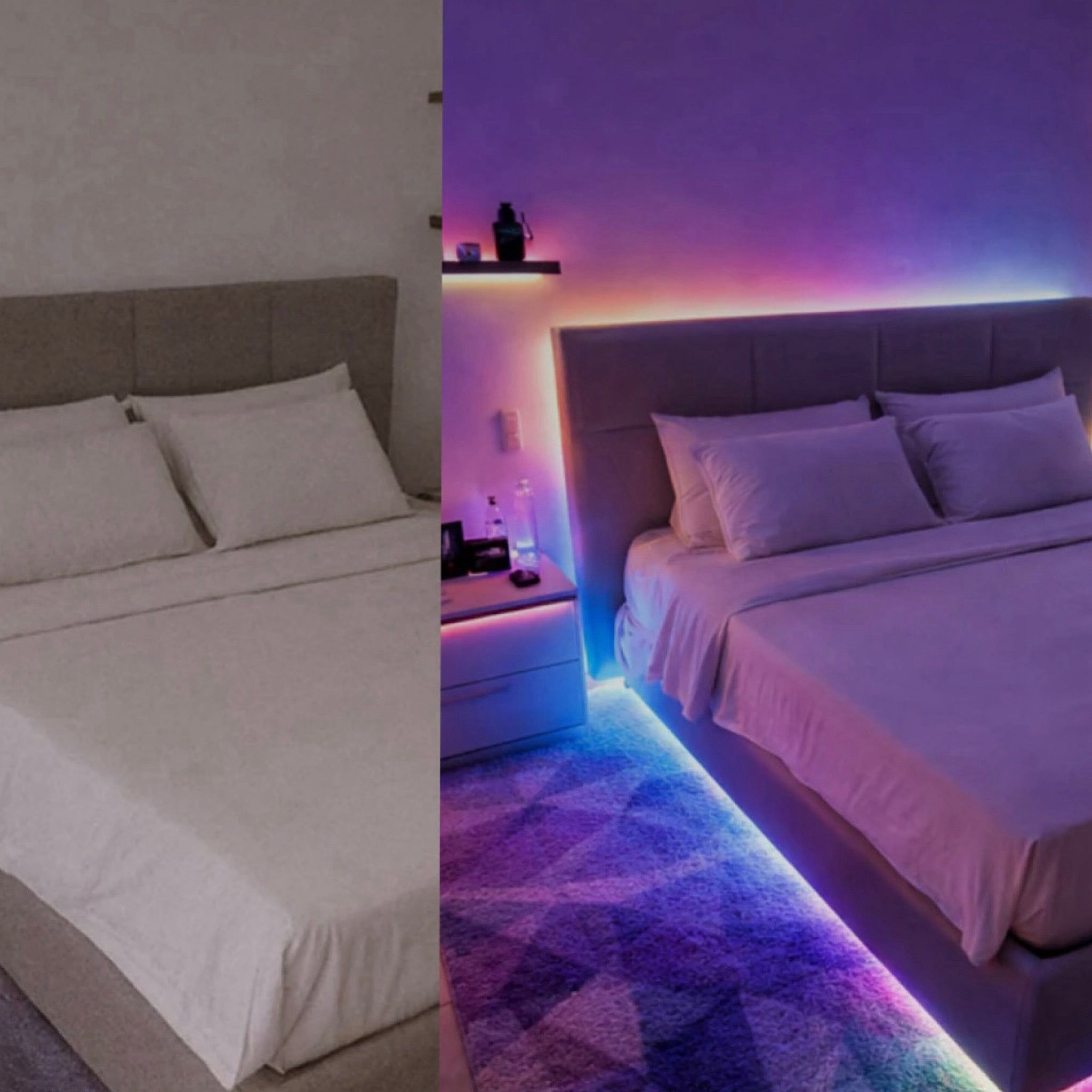 GlowyVibe™️ RGB LED Light Strip Music Sync - Instant Room Glow